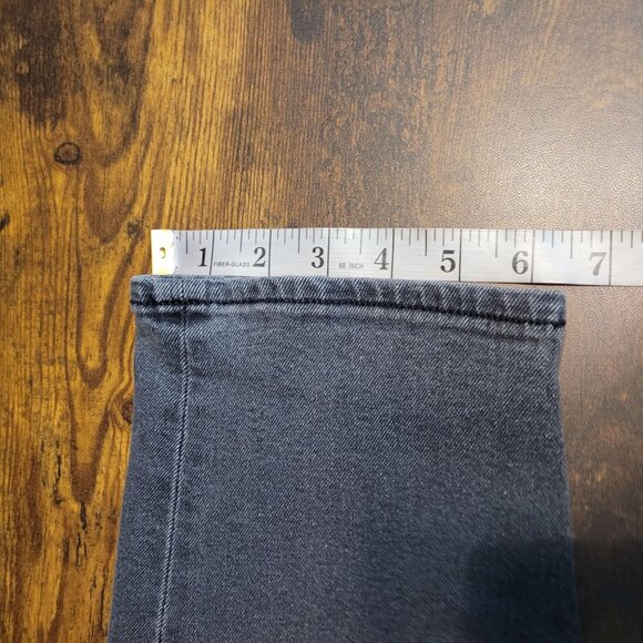 American Eagle Jeans 12 S Mom High Rise Stretch Denim Charcoal Wash - Picture 11 of 11